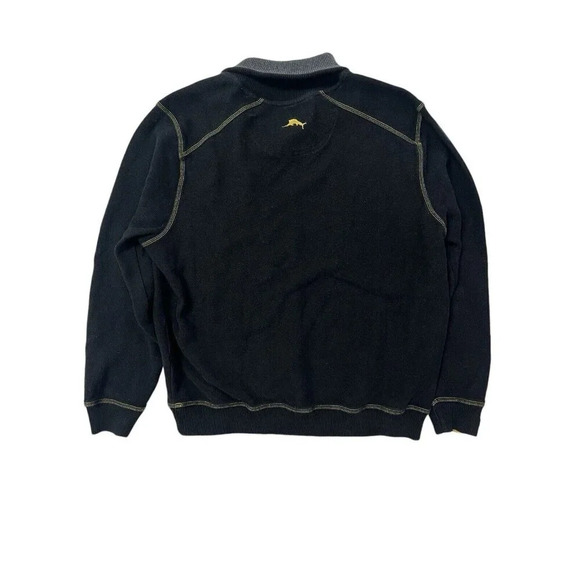 Tommy Bahama Sweater Mens Medium Pittsburgh Steelers Shawl Collar Football NFL - Picture 7 of 10